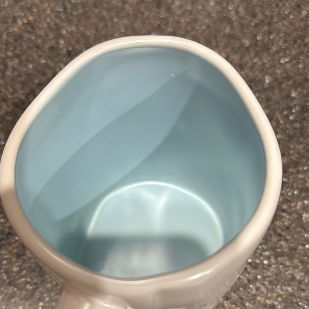 Rae Dunn White and Blue Mug - Be You Bravely - Picture 4 of 4